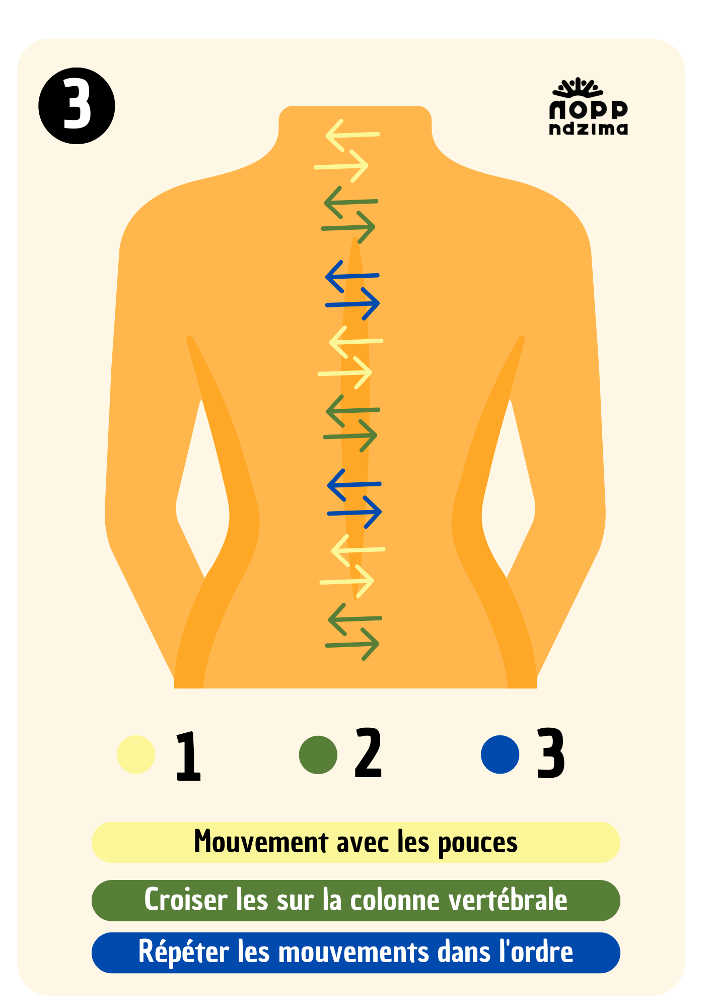 Geste de massage bien-être