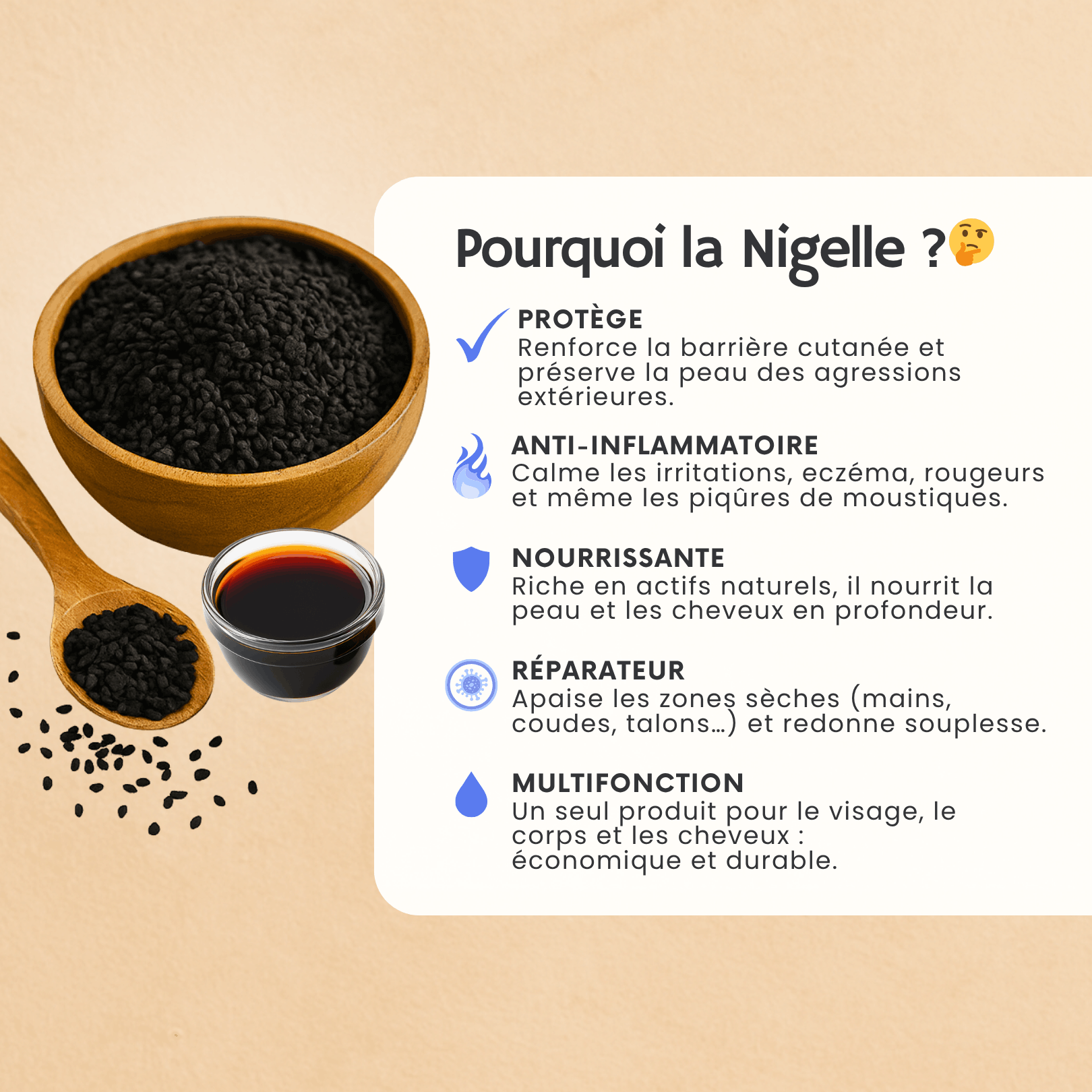 Dimensions produit huile de nigelle Nopp